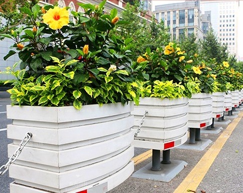 PVC一桶一鏈花箱 PVC一桶一鏈花箱