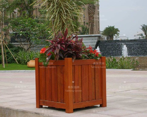 戶外塑木花箱 戶外塑木花箱