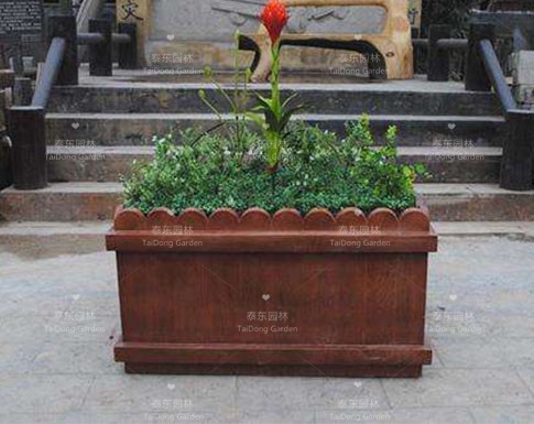 仿木水泥花箱 仿木水泥花箱